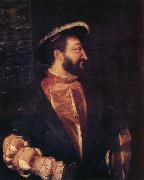 TIZIANO Vecellio Francois ler,roi de France oil painting artist